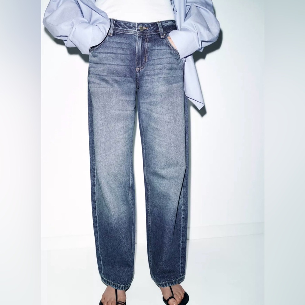 Zara Low Rise Blue Jeans